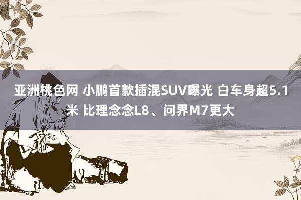 亚洲桃色网 小鹏首款插混SUV曝光 白车身超5.1米 比理念念L8、问界M7更大